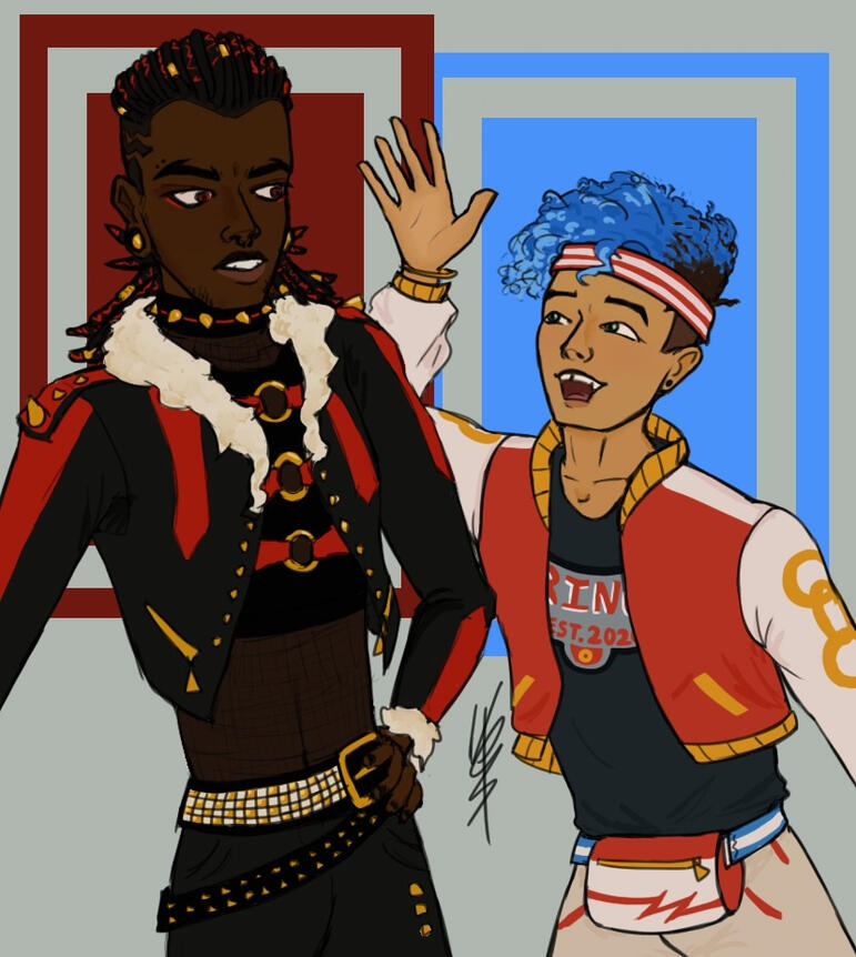 2x colour halfbodies - $52.50